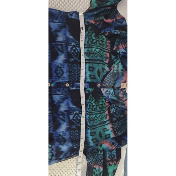 Nine West Vintage America Women’s Sz M Sheer Southwestern Oversize Tunic Top - Picture 6 of 8